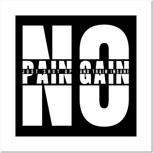 No Pain No Gain Posters and Art